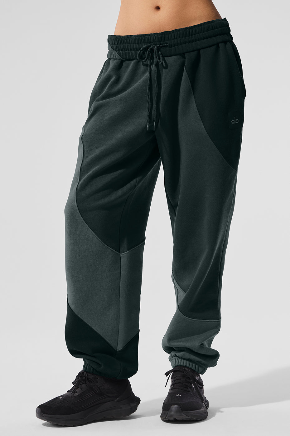 Make Waves Sweatpant - Charcoal Green Tonal (U5018R)