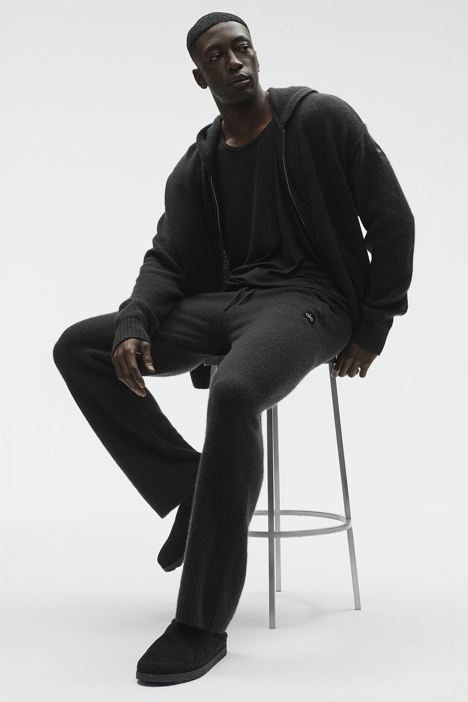 Wool Cashmere New Class Sweatpant - Black (MENSU5021R)