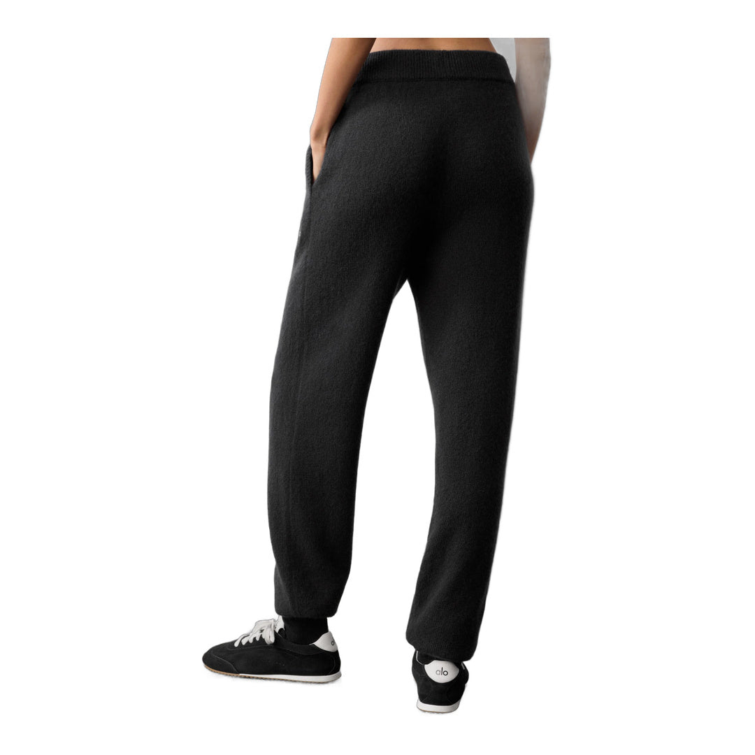 alo Wool Cashmere New Class Sweatpant - Black by Alo Yoga