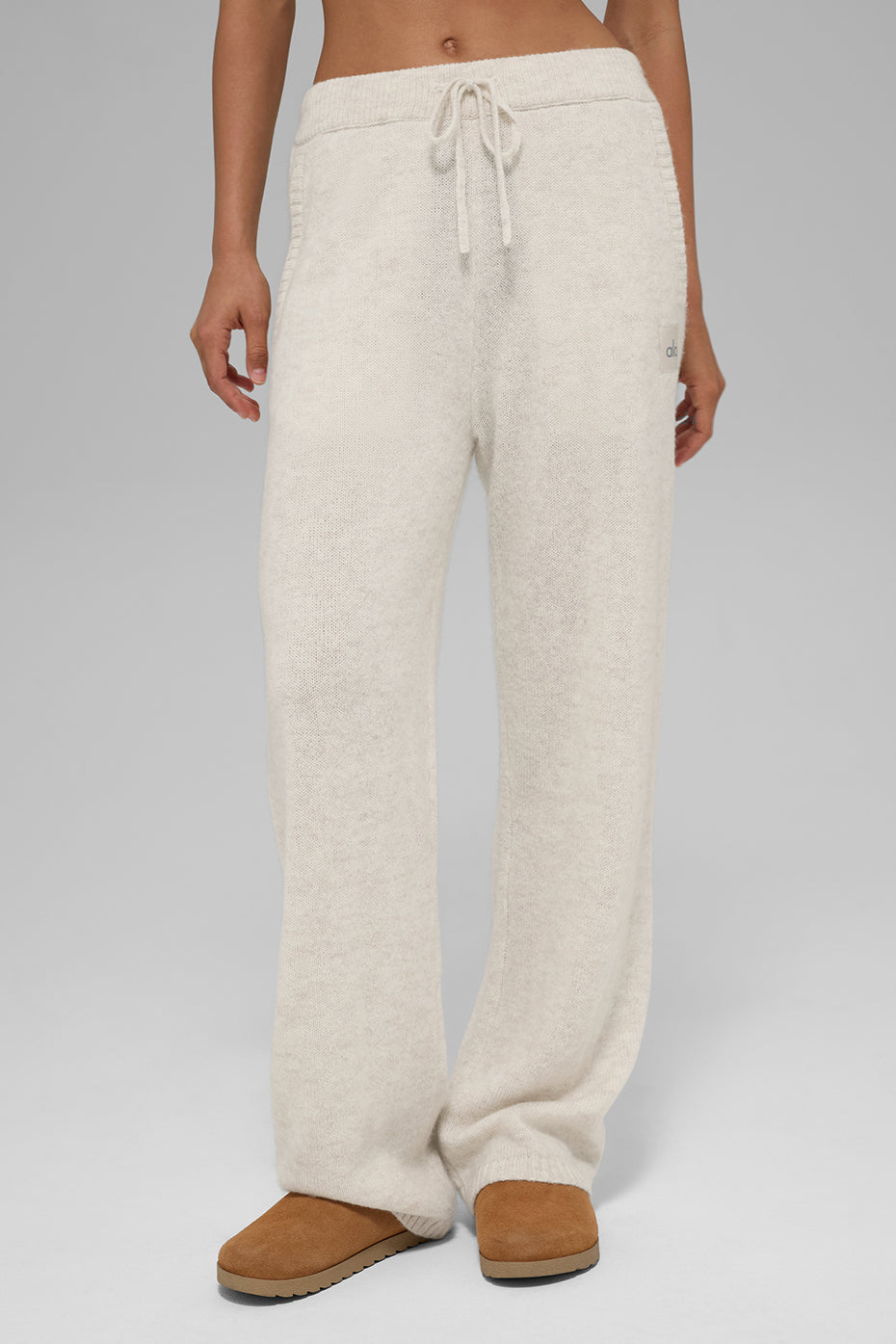 Wool Cashmere New Class Sweatpant - Bone Heather (U5021R)