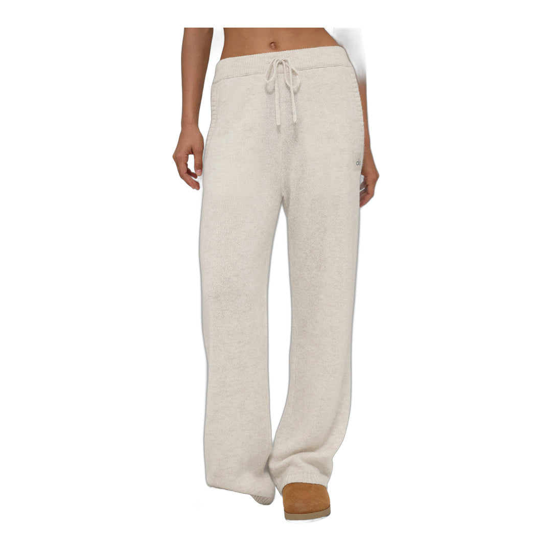 alo Wool Cashmere New Class Sweatpant - Bone Heather by Alo Yoga