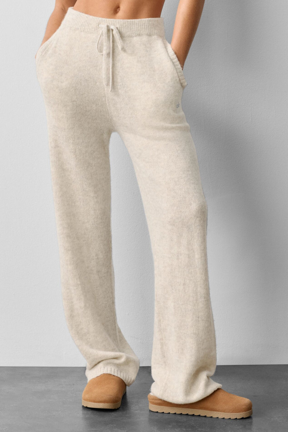 Wool Cashmere New Class Sweatpant - Oatmeal Heather (U5021R)