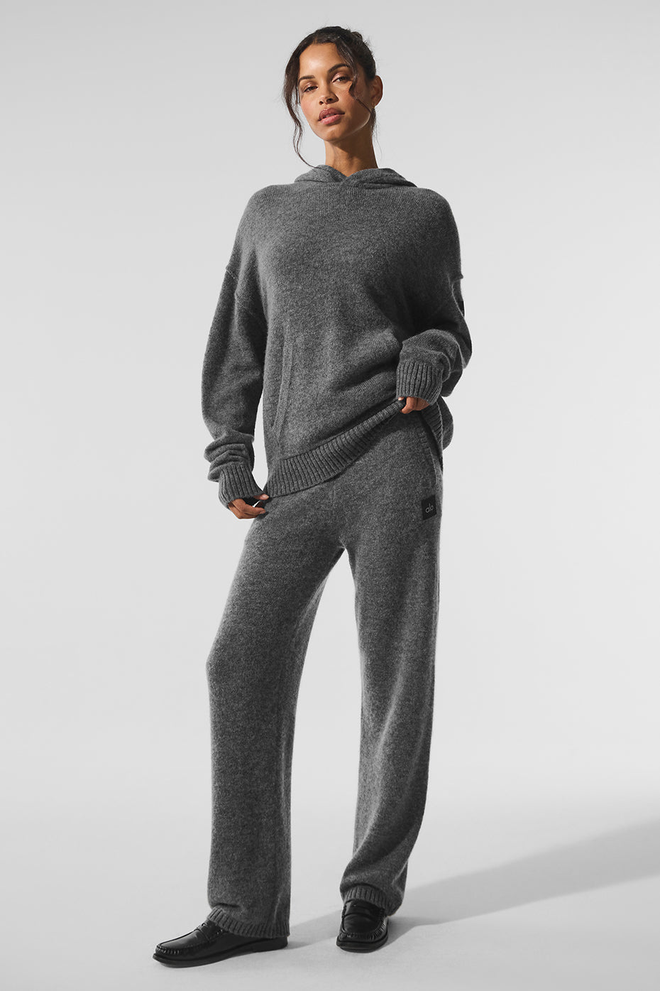 Wool Cashmere New Class Sweatpant - Platinum Grey (U5021R)