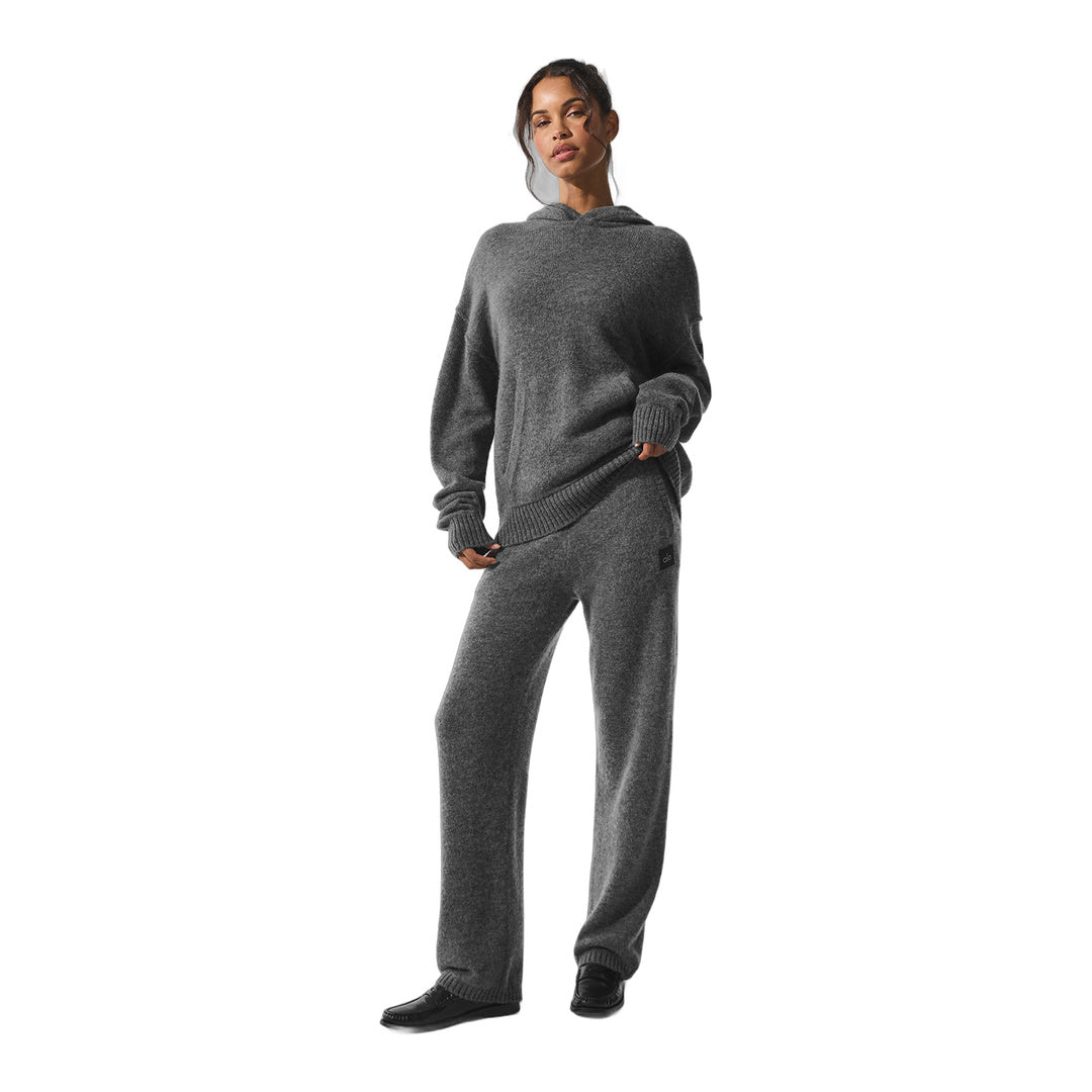 alo Wool Cashmere New Class Sweatpant - Platinum Grey by Alo Yoga