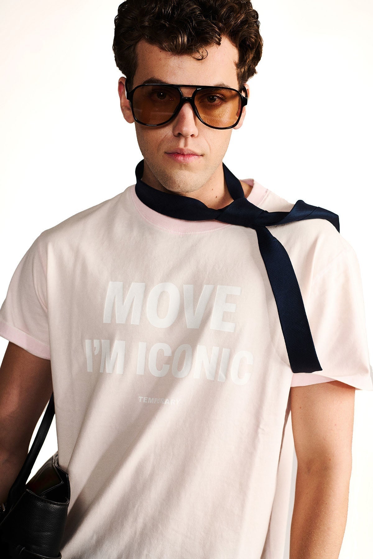 ICON MOVEMENT TEE - Powder Dust Pink by Temporary Clo