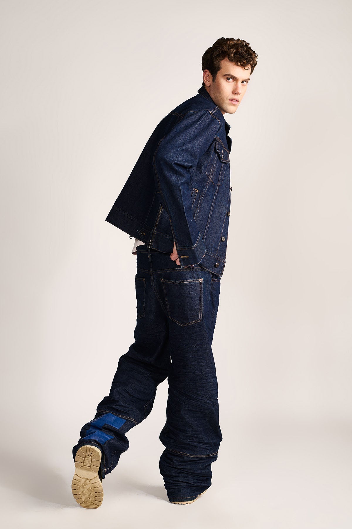 CREASED BY LIFE- DENIM by Temporary Clo