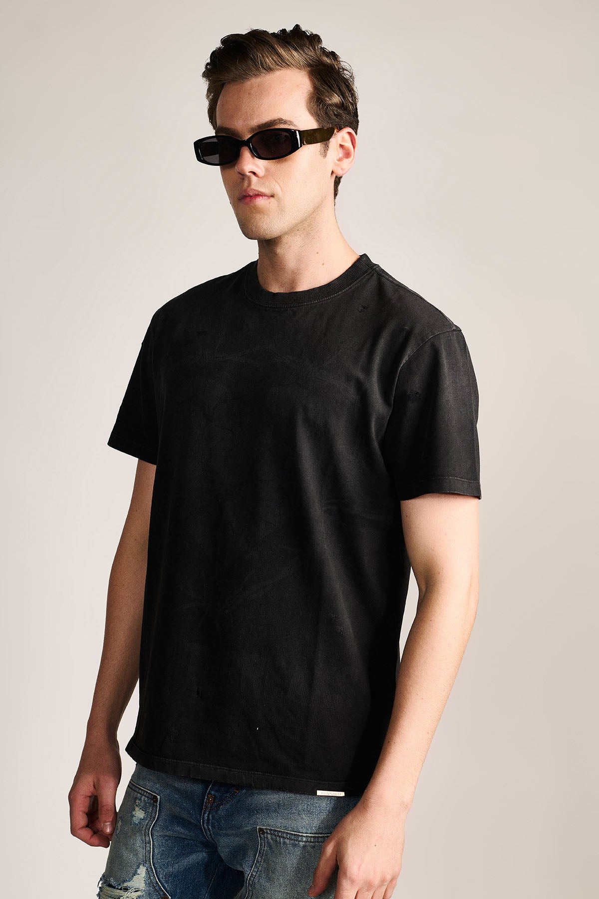Barbed Wire Tee- Vintage Black by Temporary Clo