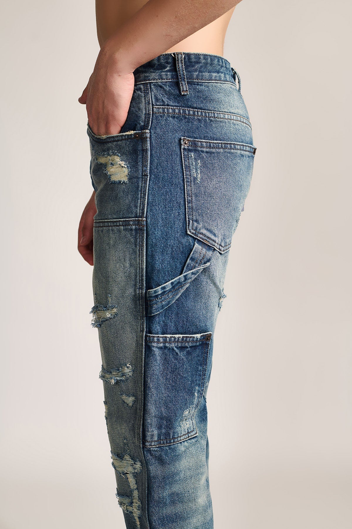 WORN THROUGH WAR — DENIM by Temporary Clo