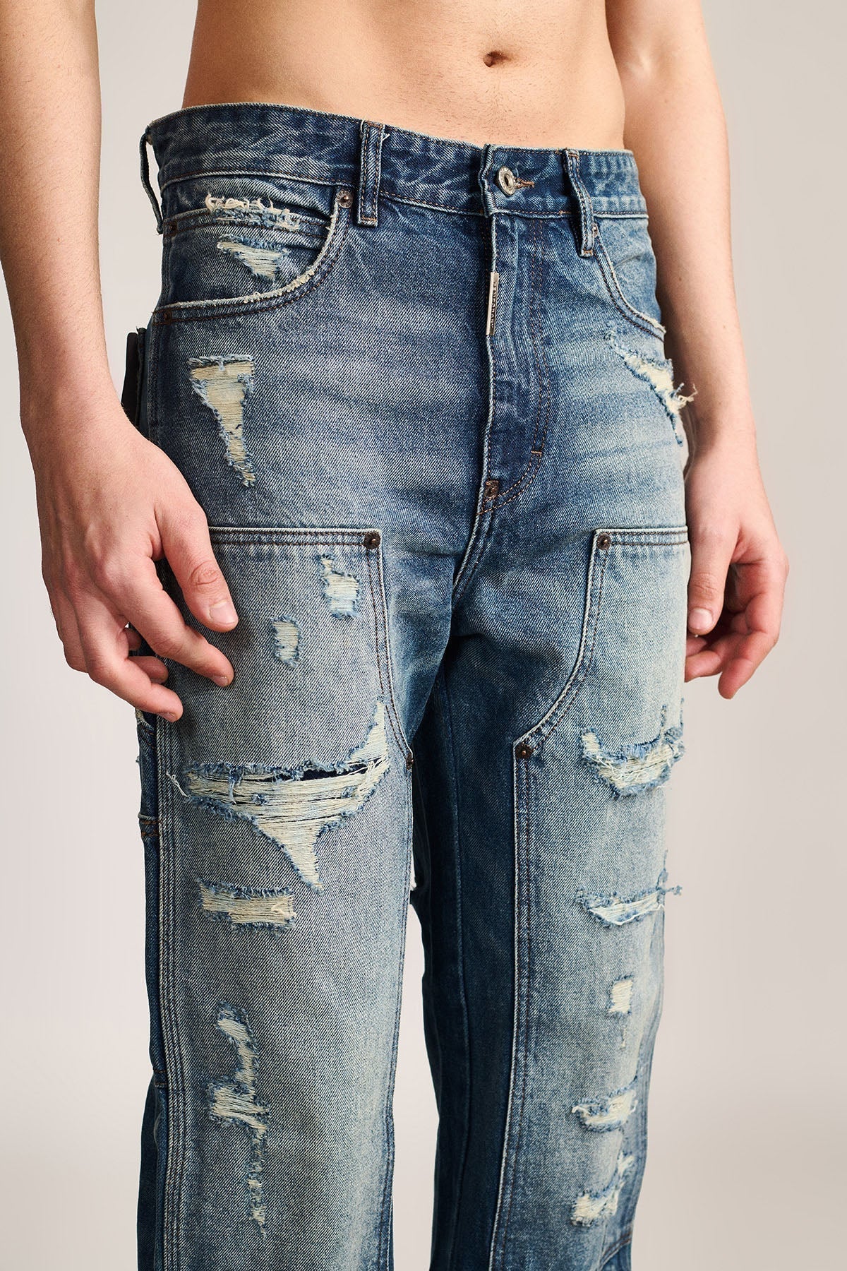 WORN THROUGH WAR — DENIM by Temporary Clo