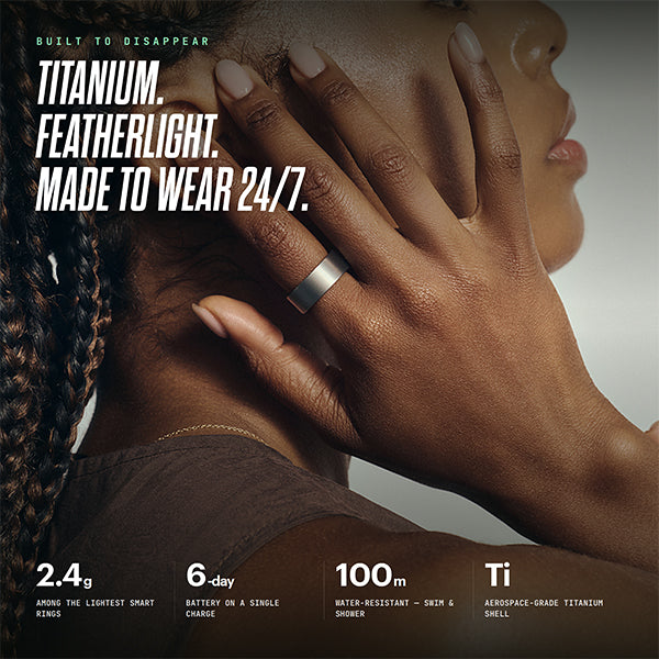 Ultrahuman Ring AIR Raw Titanium by Ultrahuman