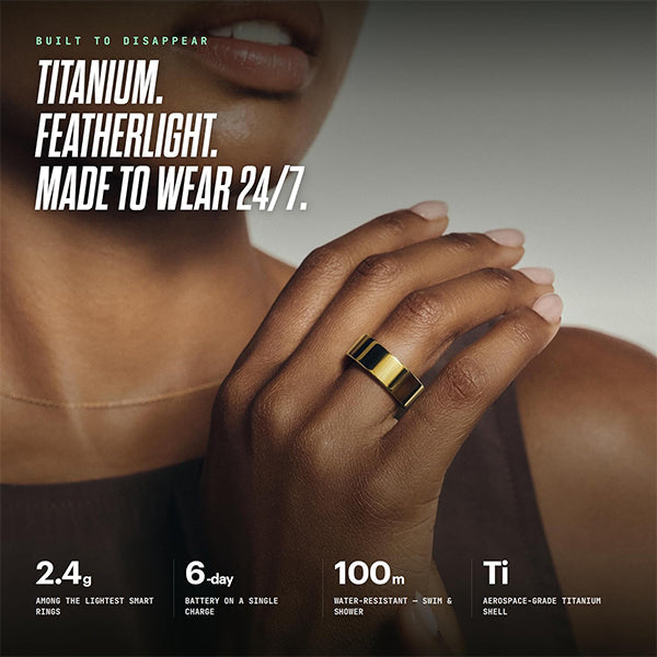Ultrahuman Ring AIR Bionic Gold by Ultrahuman