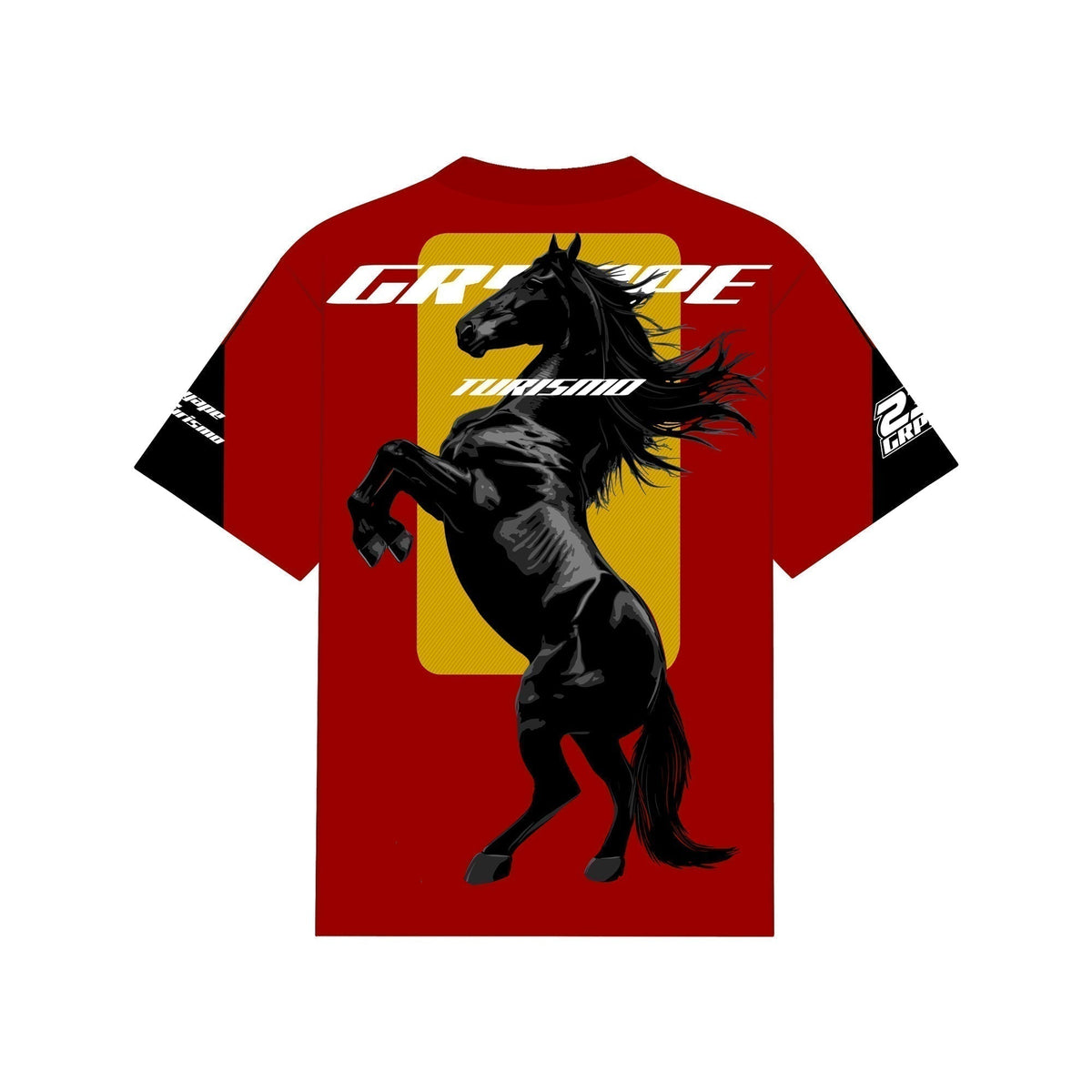 GT RED STALLION T-SHIRT by GRYAPE