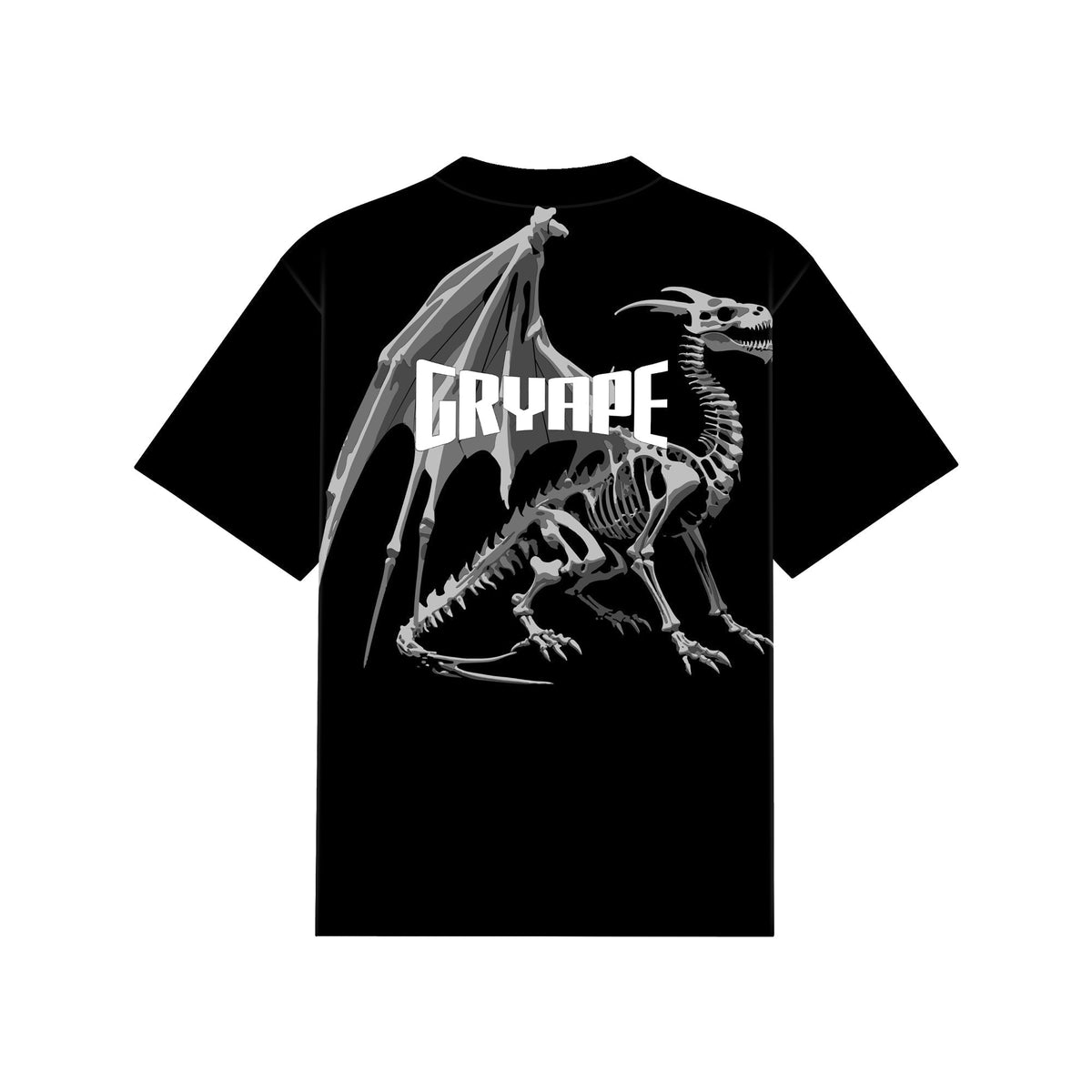 BLACK DRGN01 T-SHIRT by GRYAPE