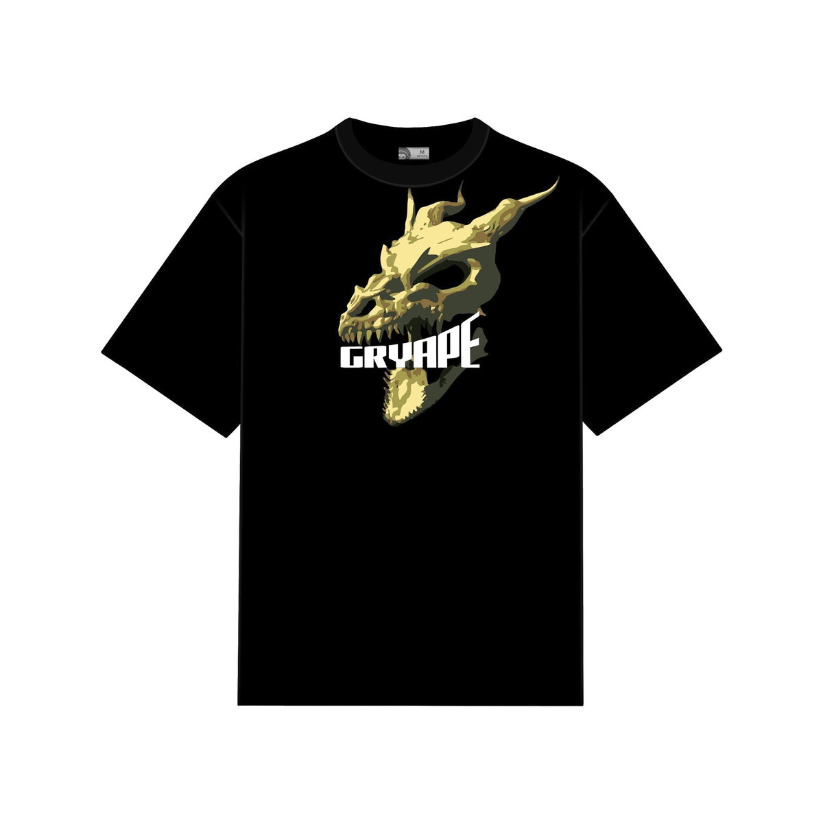 BLACK DRGN02 T-SHIRT by GRYAPE