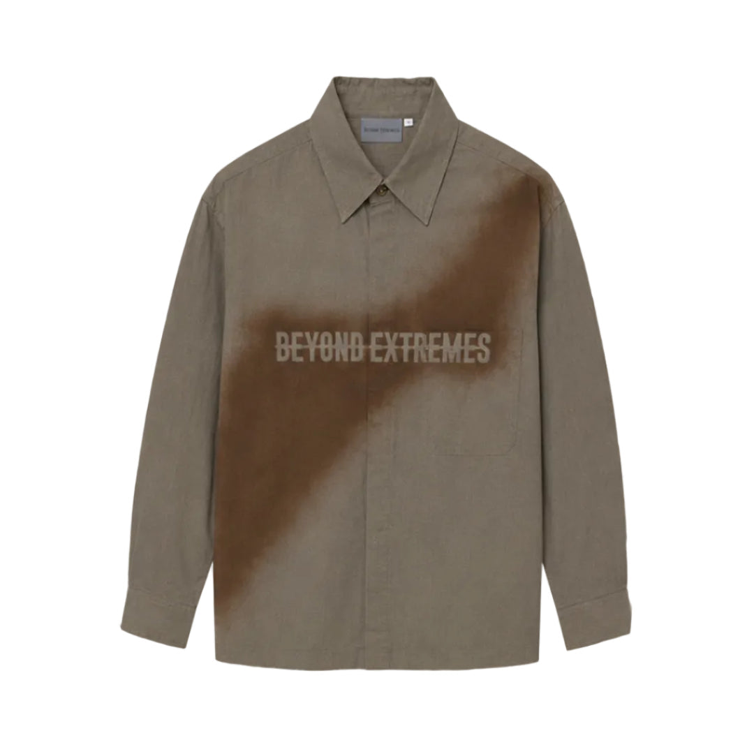 Stencil Shirt in Mud [Unisex] by Beyond Extremes