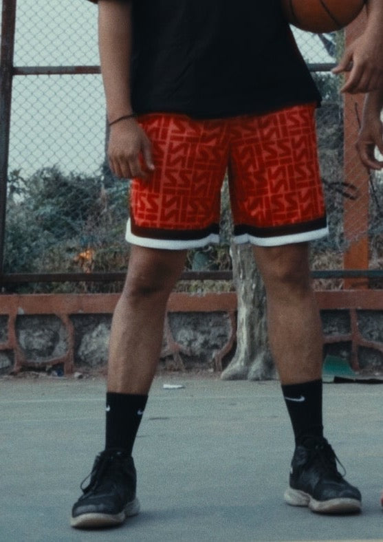 Basketball court shorts (Red) by Instinct First