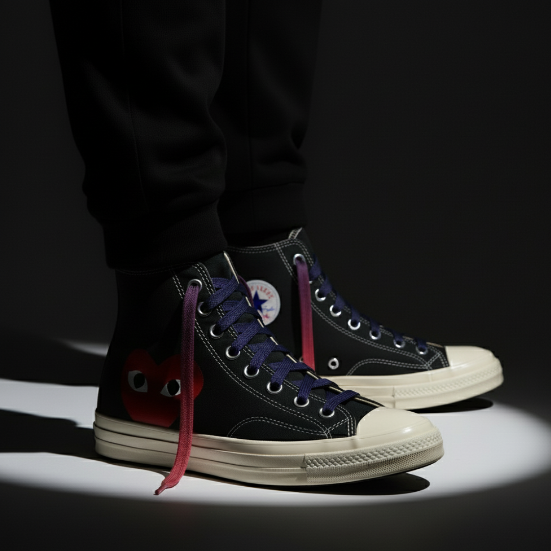 Berry Nebula Gradient Shoelaces | Red - Purple - Light Pink | Premium Gradient Flat Sneaker Laces by KNOTTY by KNOTTY
