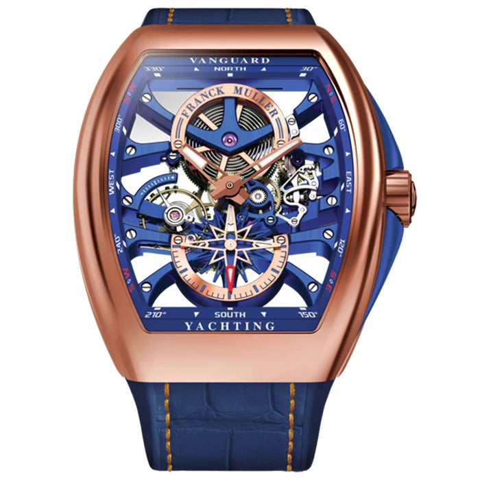 Men’s Franck Muller Vanguard  V 45 S6 SQT ANCRE YACHT (BL) 5N Skeleton Watch