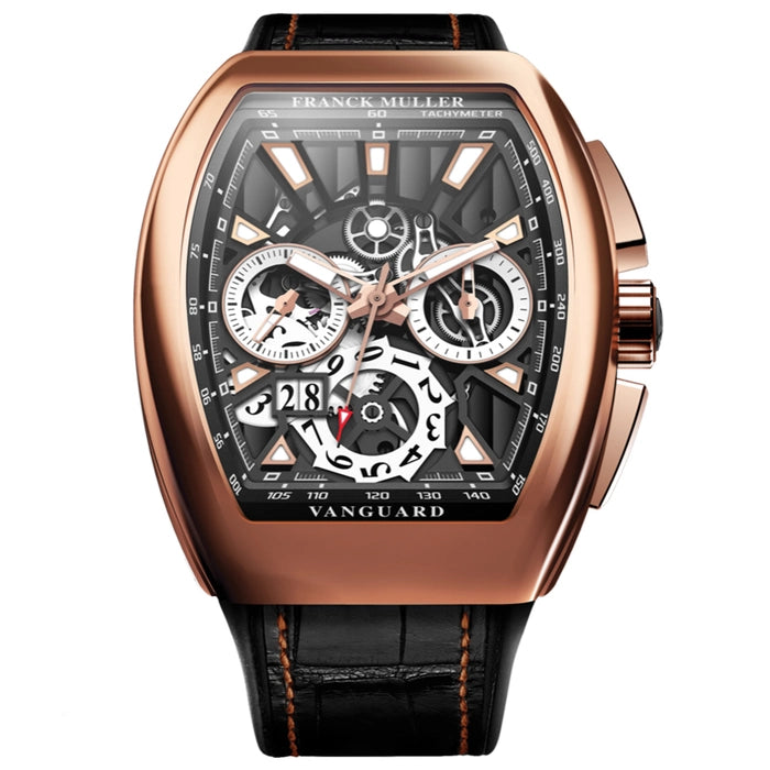 Men’s Franck Muller Vanguard V 45 CC GD SQT (NR) Automatic Chronograph Watch