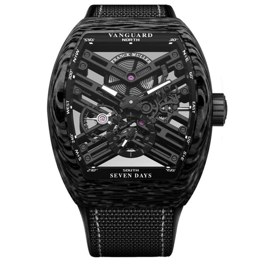 Men’s Franck Muller Vanguard V45 S6 SQT CARBON.NR Automatic Skeleton Watch