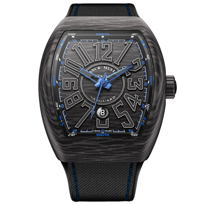 Men’s Franck Muller Vanguard V 45 SC DT CARBONE NR (BL) Automatic Watch