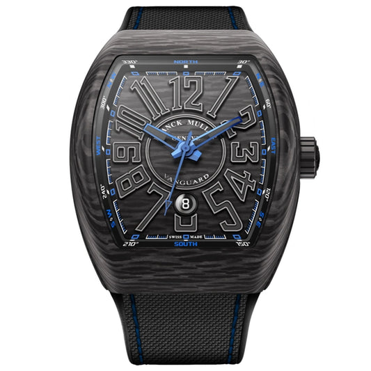 Men’s Franck Muller Vanguard V 45 SC DT CARBONE NR (BL) Automatic Watch