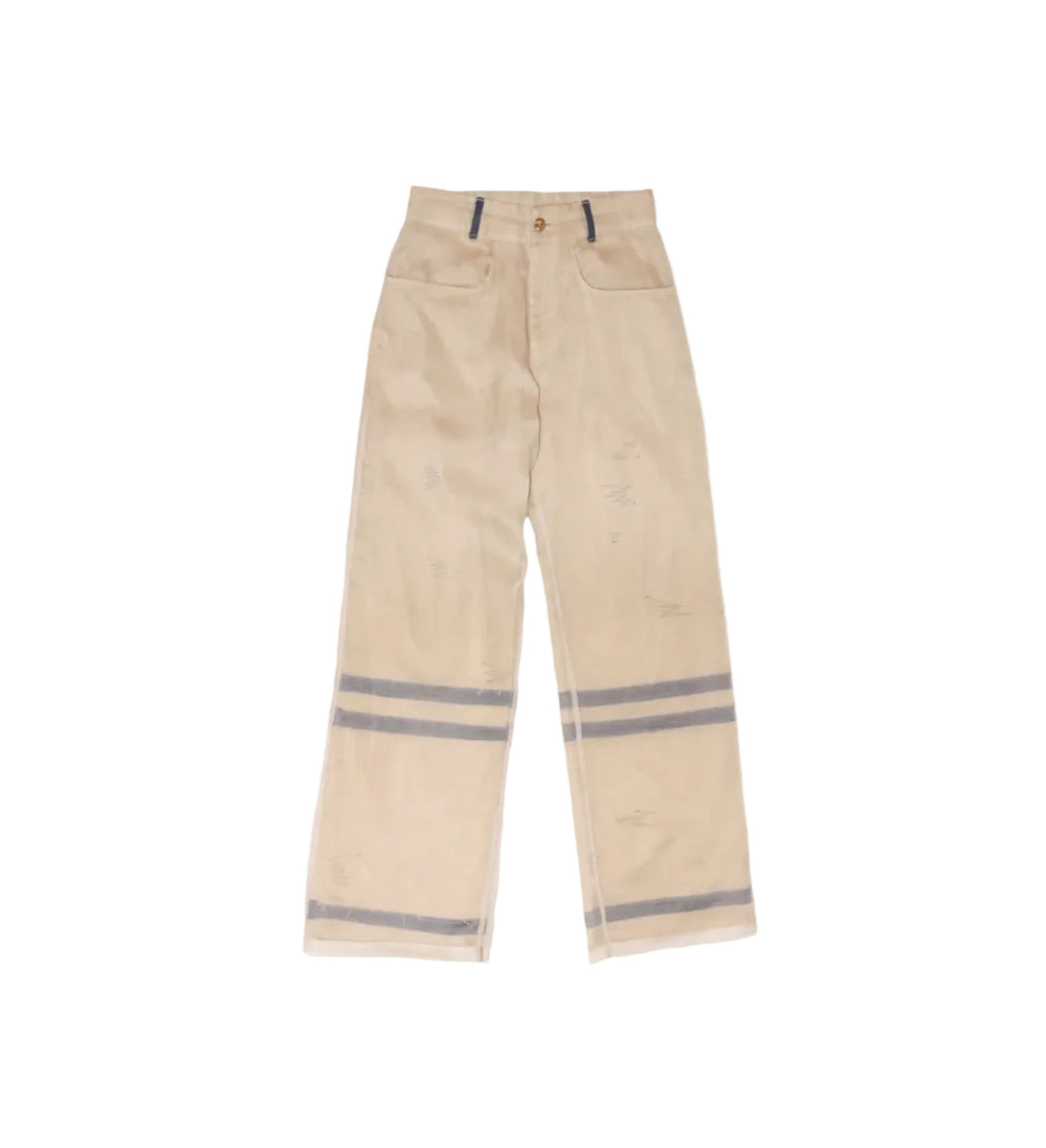 'Veil' Organza Twill Embroidered Pant by Cause & Effect