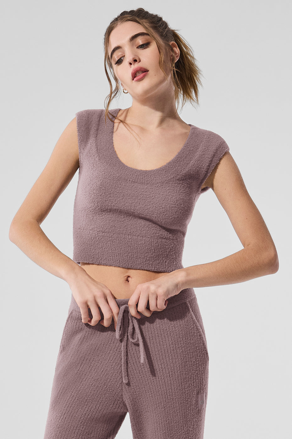 Snuggle Up Sweater Short Sleeve - Mushroom (W1455R)