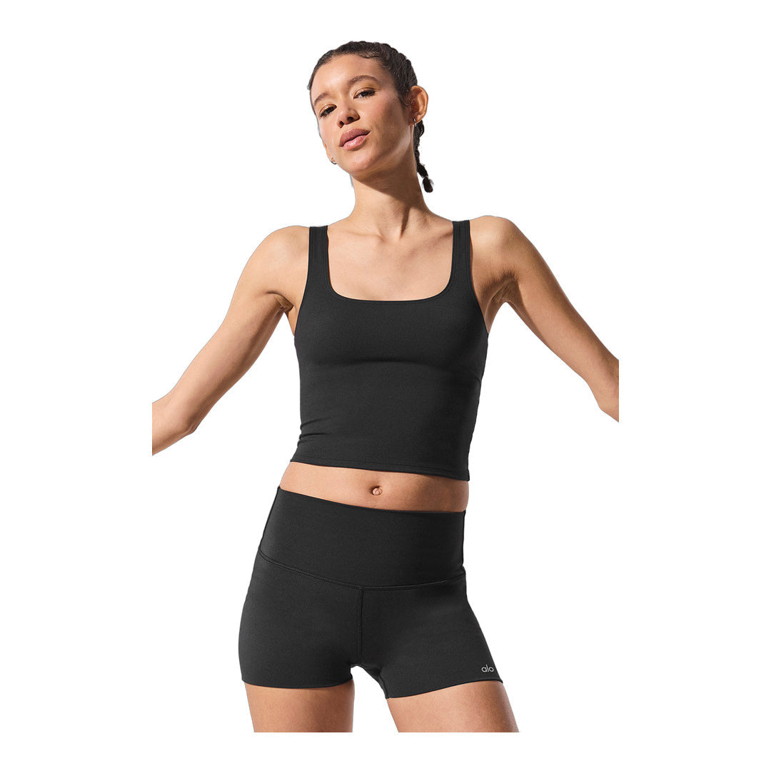 alo ALO Softsculpt Tank - Black by Alo Yoga