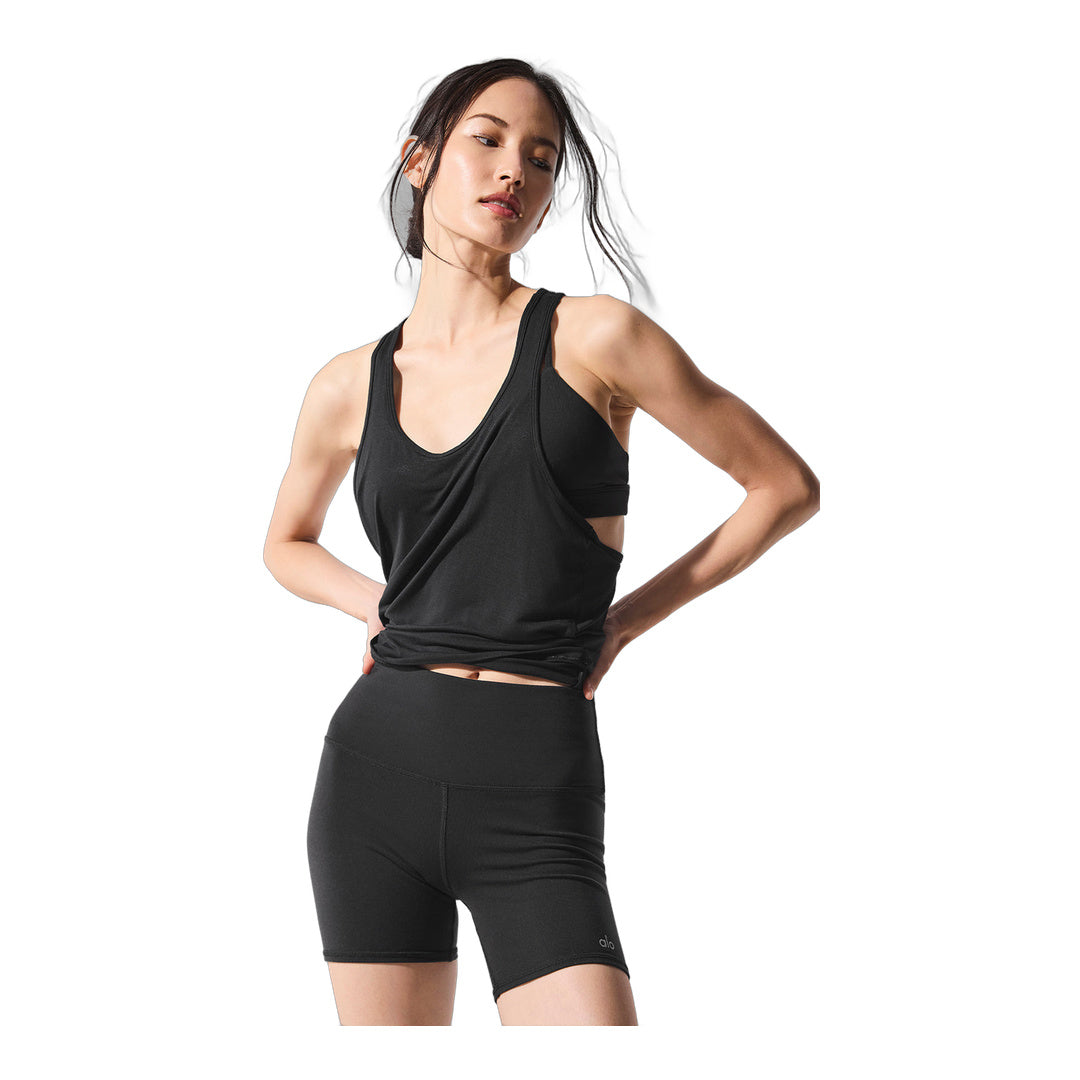 alo All Day Tank - Black by Alo Yoga