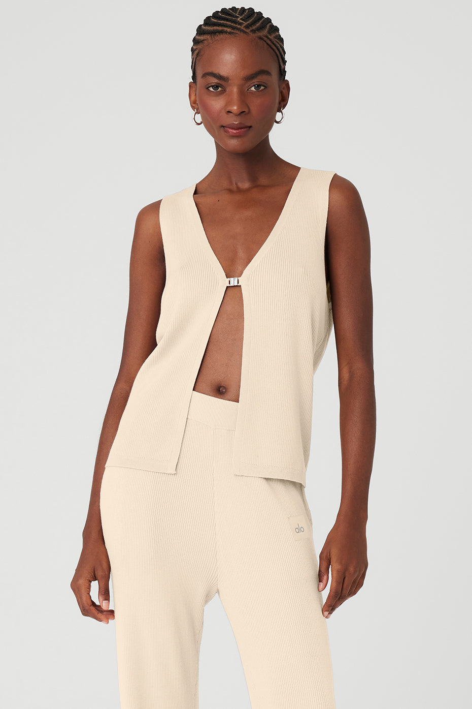 Knit Salana Tank - Macadamia (W2742R)