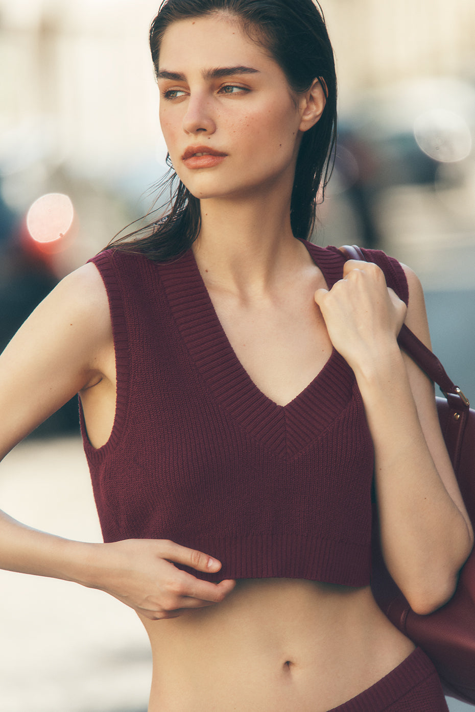 Supernatural Sweater Tank - Burgundy (W2787R)