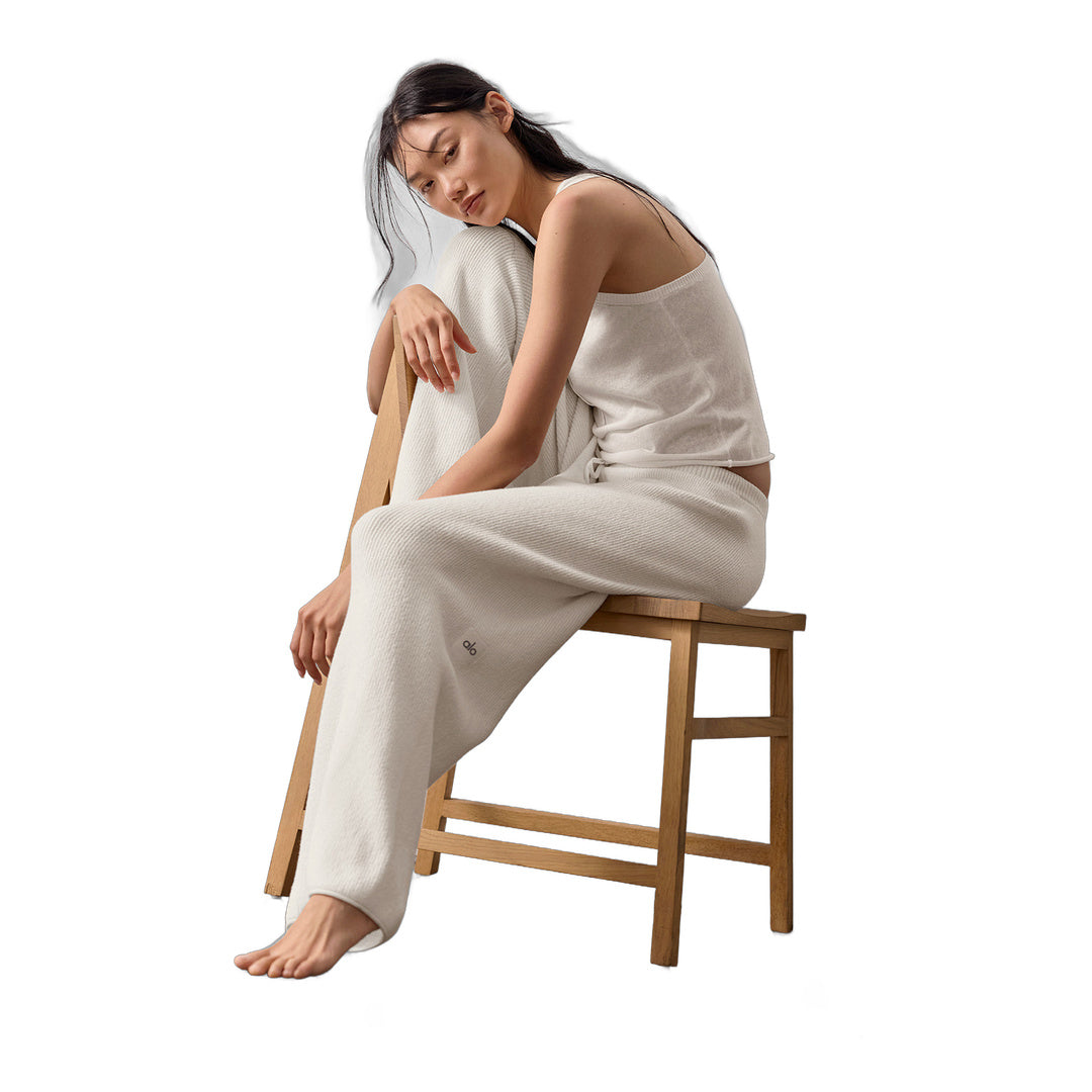 alo Supernatural Sweater Henley Tank - Ivory by Alo Yoga
