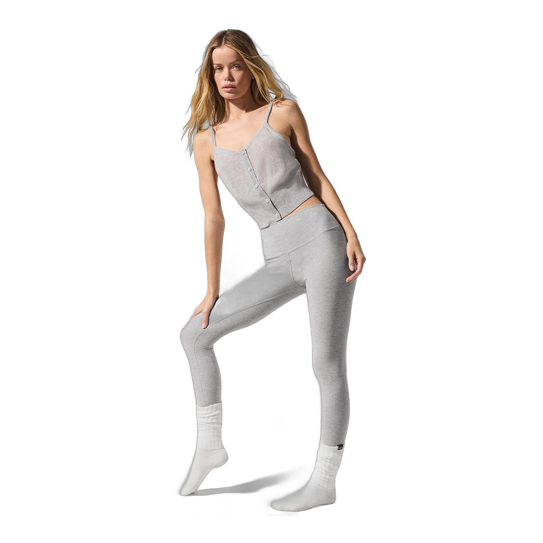 alo Sheer Cashmere Tank - Athletic Heather Grey by Alo Yoga