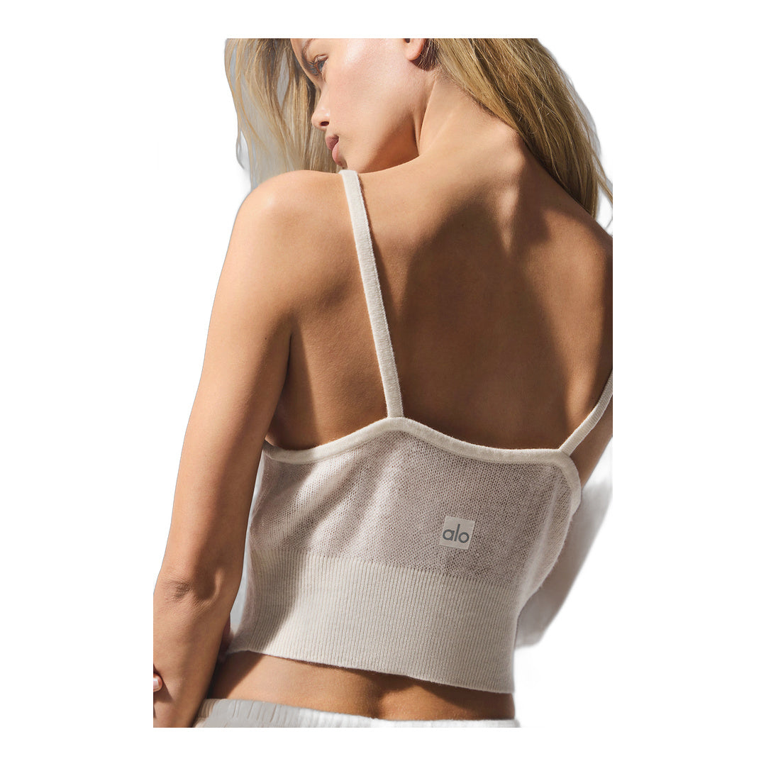 alo Sheer Cashmere Tank - Ivory by Alo Yoga