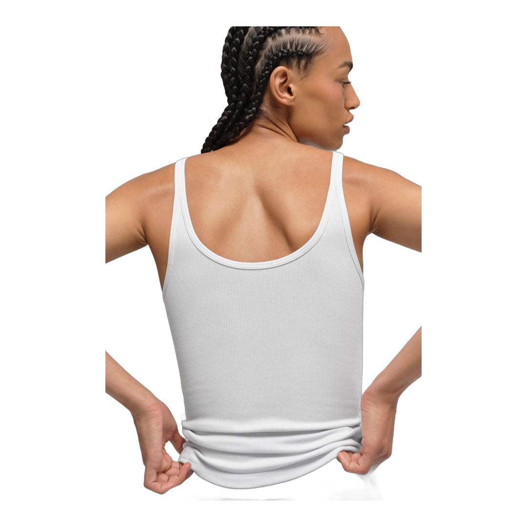 alo Ribbed Prosper Tank - White by Alo Yoga