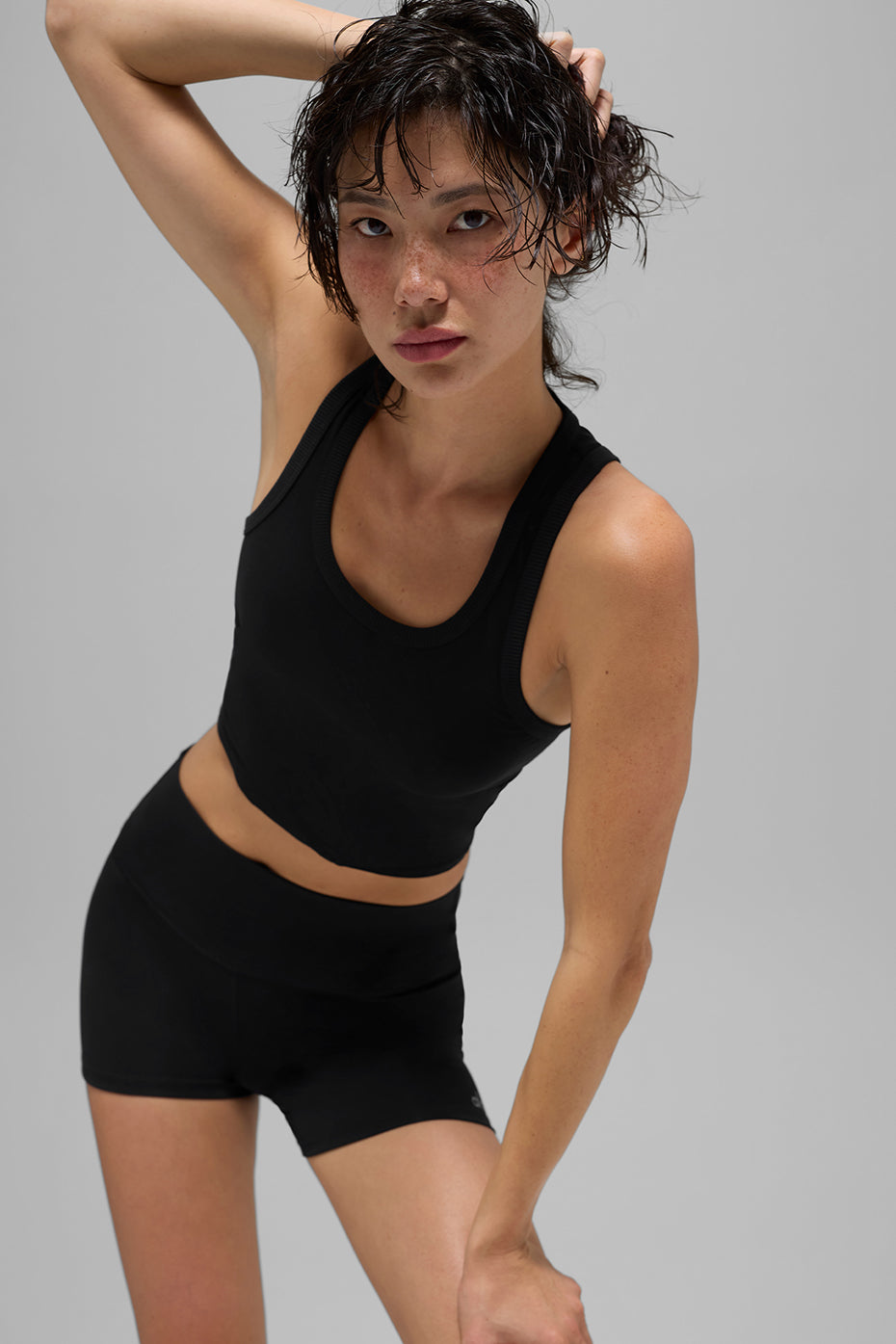 Mesh Front Runner Tank - Black (W2801R)