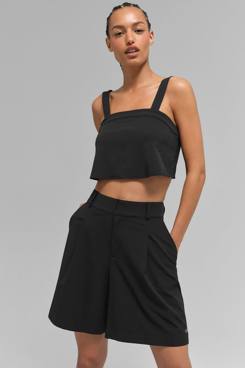 Cropped Dreamscape Tank - Black (W2802R)