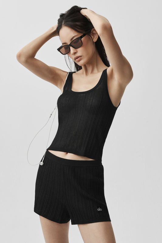 Sweater Sunlit Tank - Black (W2832R)