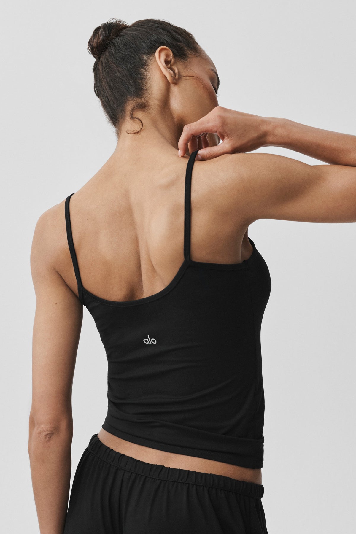 Alo Yoga Alosoft Finesse Cami Tank in Black, product image 4 of 6