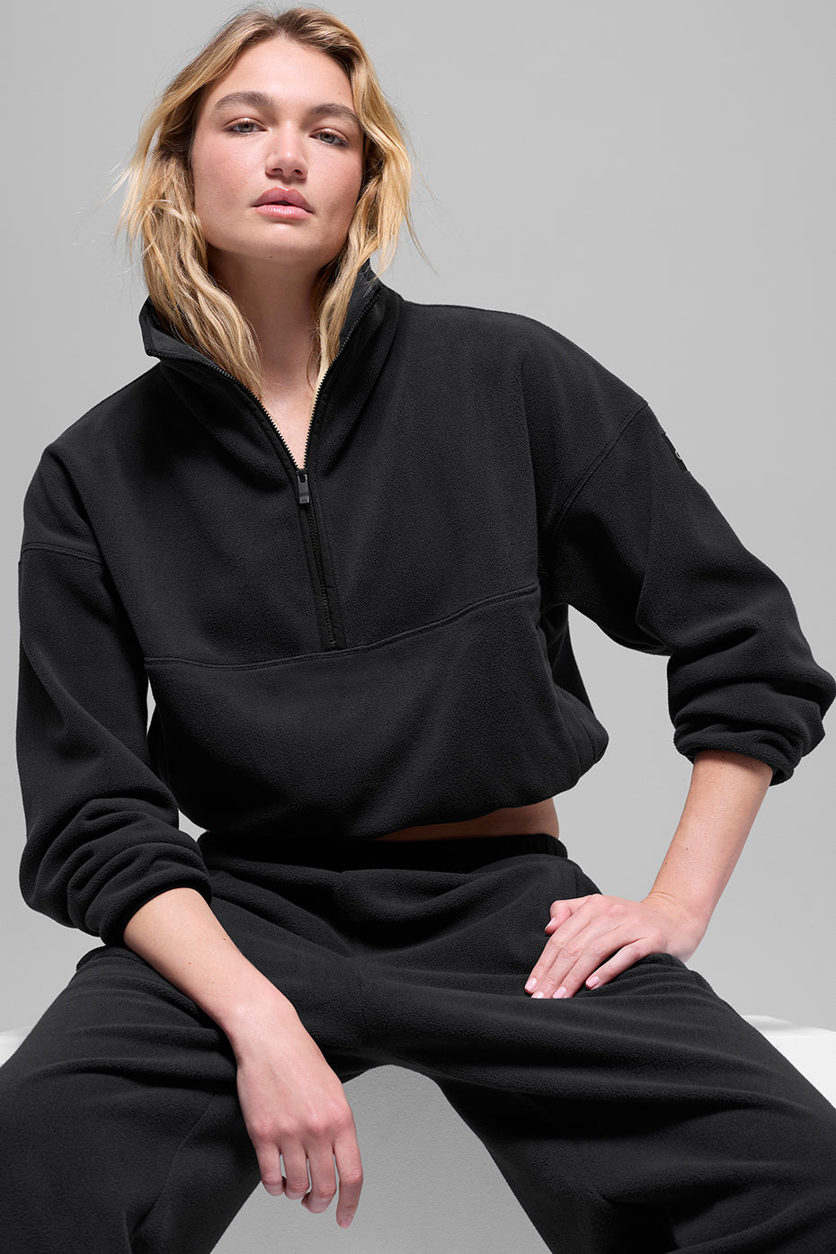 Polar Fleece Retreat Cover Up - Black (W31007R)
