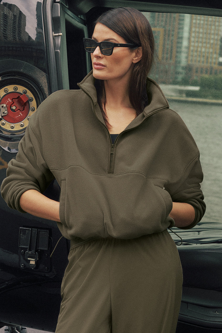 Polar Fleece Retreat Cover Up - Olive Tree (W31007R)