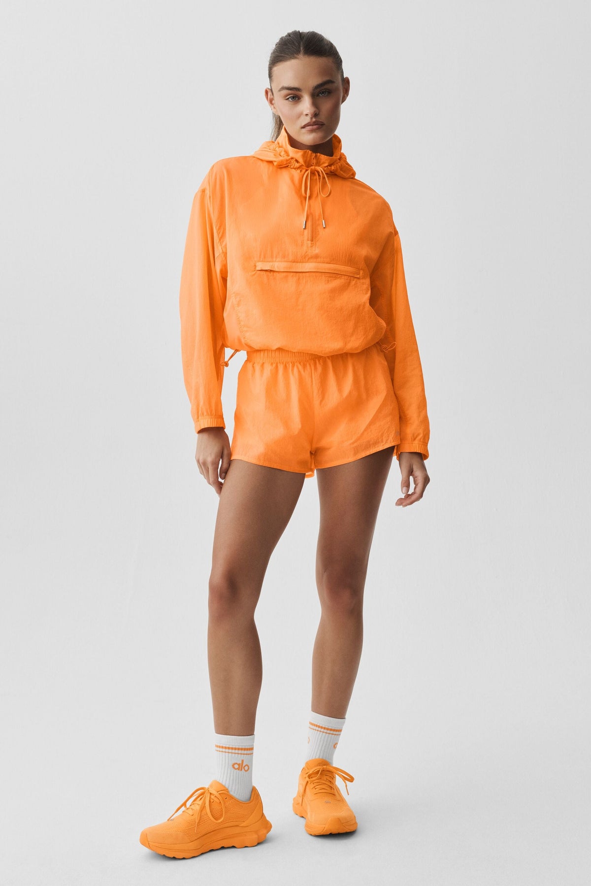 Alo Yoga 1/4 Zip Go Time Pullover in Satsuma Breeze, product image 7 of 7