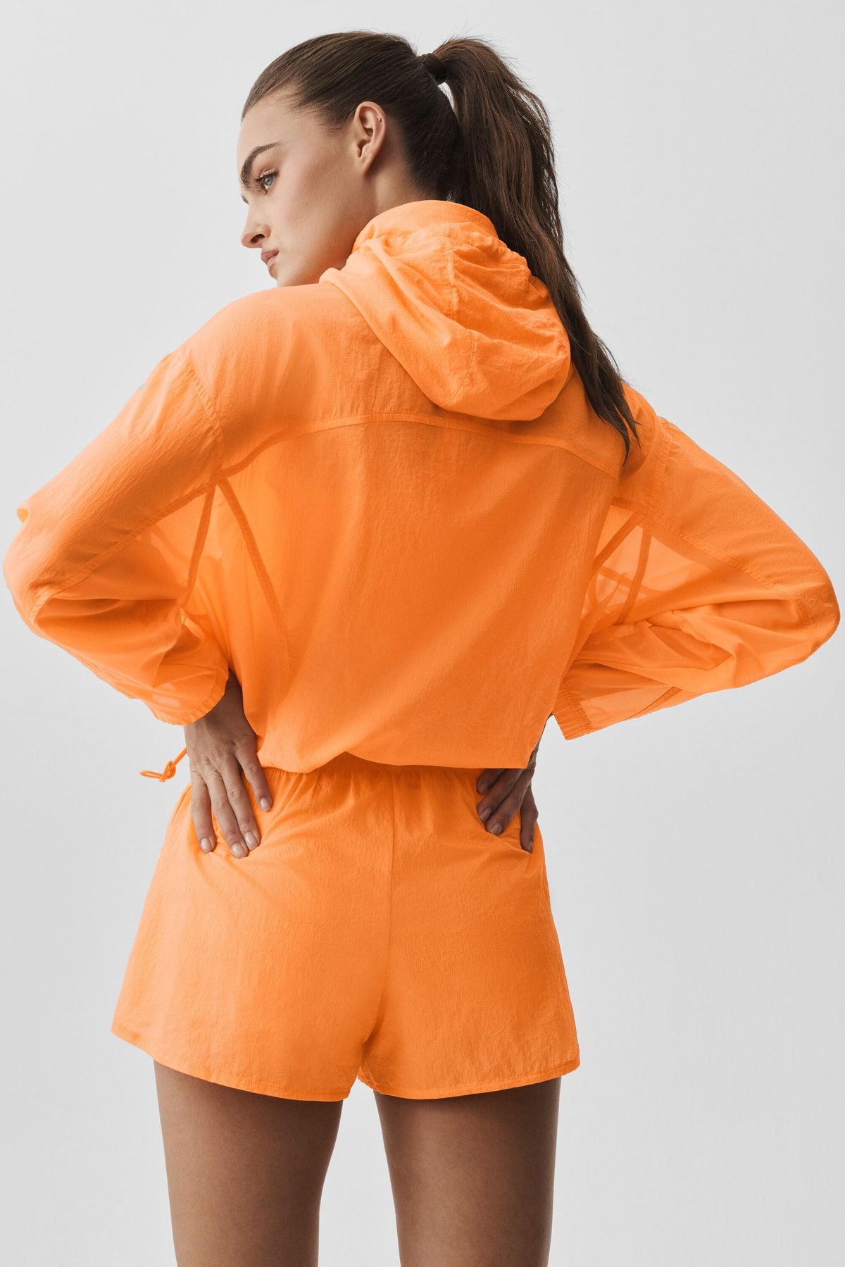 Alo Yoga 1/4 Zip Go Time Pullover in Satsuma Breeze, product image 4 of 7