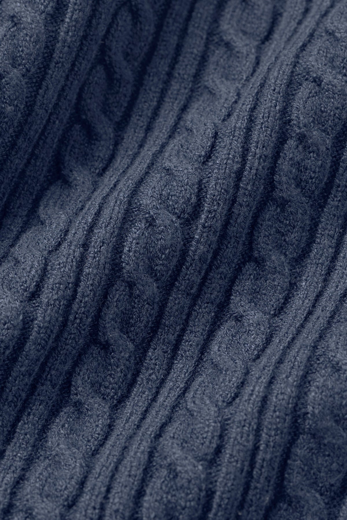 Alo Yoga Mini Cable Sweater Cardigan in Navy, product image 5 of 5