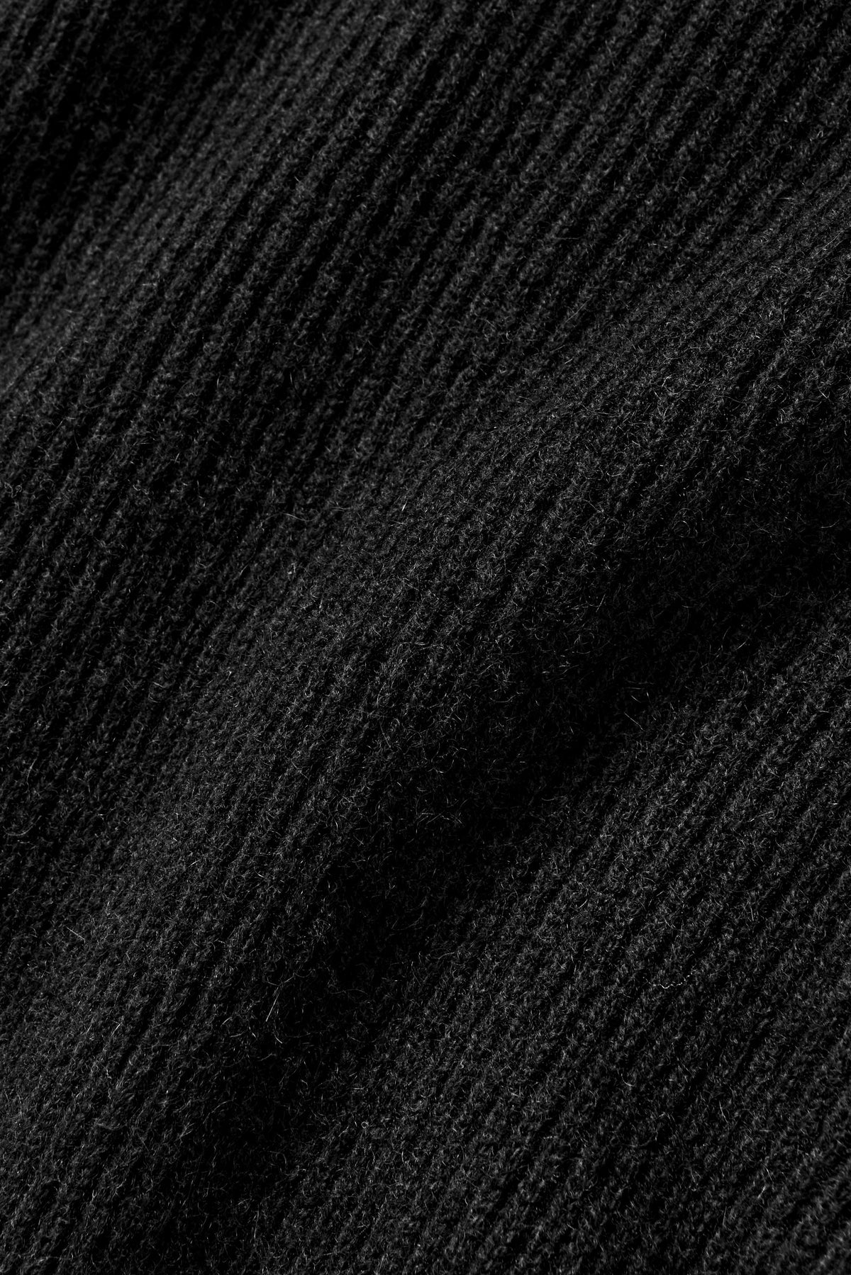 Alo Yoga Cashmere Wool Harmony Full Zip Jacket in Black, product image 6 of 6
