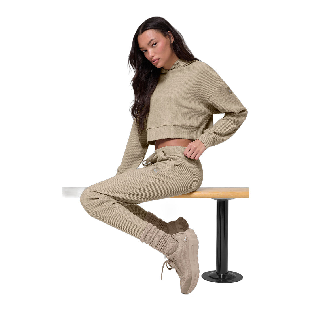 alo Muse Hoodie - Gravel Heather by Alo Yoga