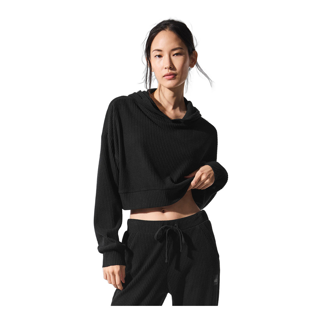 alo Muse Hoodie - Black by Alo Yoga