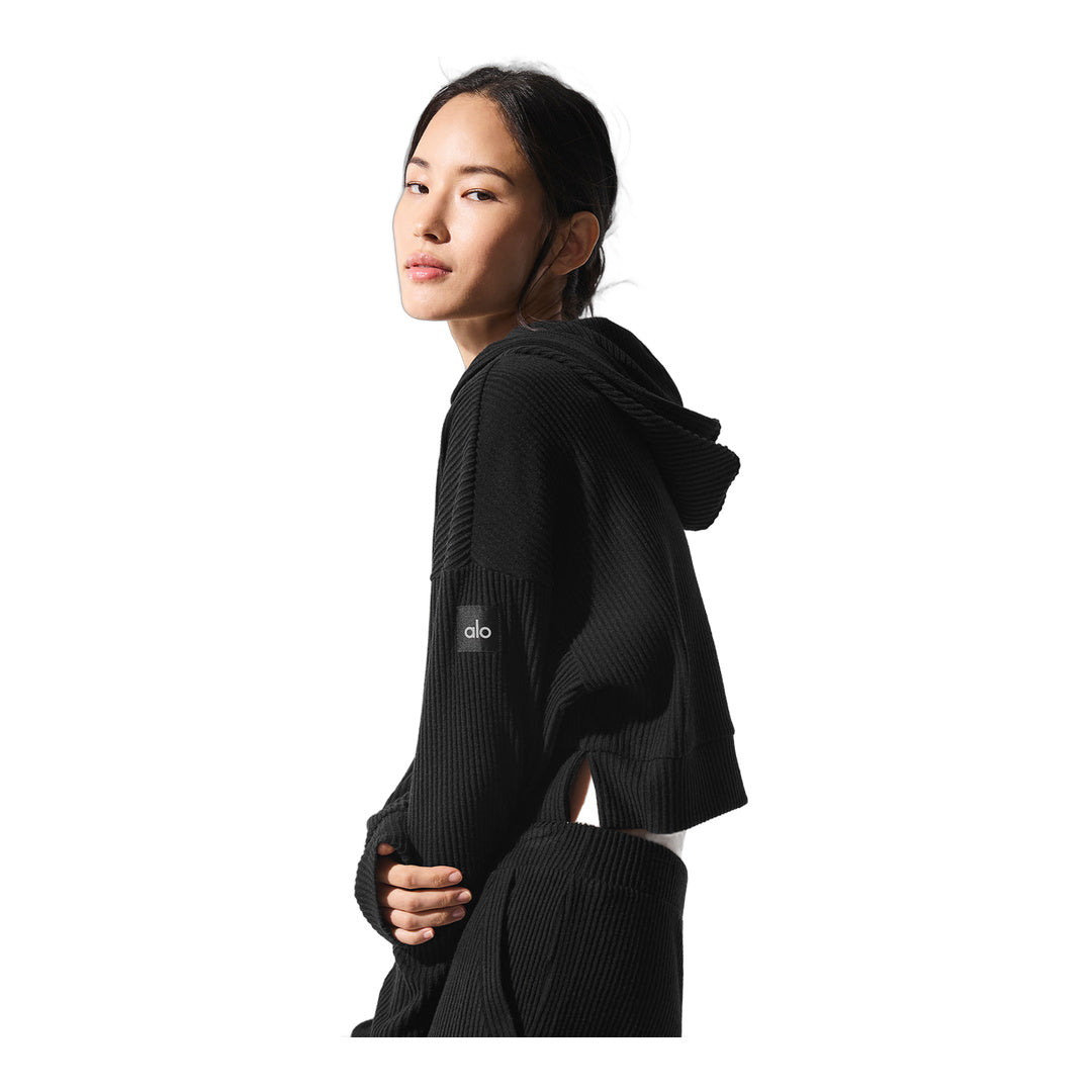alo Muse Hoodie - Black by Alo Yoga