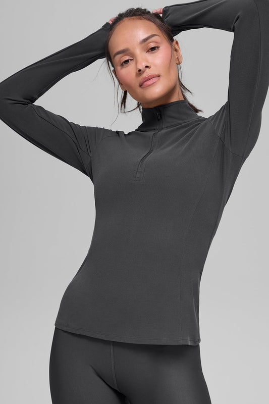 Alosoft 1/2 Zip Rapid Pullover - Anthracite (W3694R)